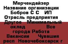 Мерчендайзер › Название организации ­ Бобров С.С., ИП › Отрасль предприятия ­ Другое › Минимальный оклад ­ 17 000 - Все города Работа » Вакансии   . Чувашия респ.,Новочебоксарск г.